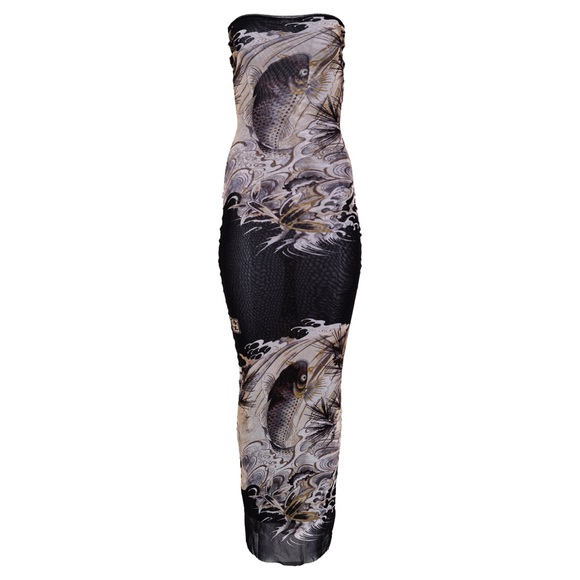 Jean Paul Gaultier Koi Fish Tube Dress